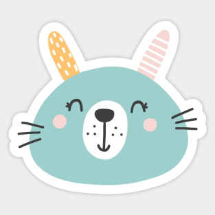 Sweet Sleeping Bunny Sticker